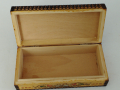 Стара дървена пирографирана кутия от Соца 19/9/5 см, снимка 4