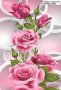 Диaмантен гоблен Розови рози, снимка 1 - Гоблени - 39561043