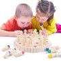 Детски дървен шах , снимка 1 - Образователни игри - 40702482