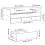 vidaXL Дневно легло с чекмеджета, без матрак, сонома дъб, 90x200 см, снимка 10