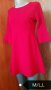 Еластична релефна нова рокля, в червено👗🍀M/L,L👗🍀арт.858, снимка 4
