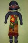 Нова с етикет и история кукла от Кения,  от текстил с мъниста , снимка 1 - Колекции - 39633887