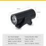 Предна LED светлина за велосипед RAYPAL – 350 lum, USB, Алуминий, 53g, снимка 7