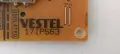 Захранване Power Supply Board 17IPS63 140921R3A за 32 инчов Vestel ЗА РЕМОНТ, снимка 2