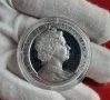 1 крона Елизабет II, Олимпийски игри 2004, уиндсърф, сребро, снимка 1 - Нумизматика и бонистика - 40663400