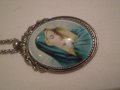 Медальон с висулка  икона под стъкло ДЕВА МАРИЯ Мадона, снимка 12