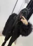 Палто естествен косъм Лама*LAMA*Mongolian Fur/ Croped Mongolian Fur Coat, снимка 18