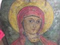Стара  православна икона Света Богородица, Дева Мария с посвещение  за здраве и благополучие., снимка 5