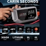 Комбиниран Jump Starter (бичѐ), 12000 mAh, Power Bank, 150 PSI компресор и LED фенер , снимка 5