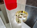 CARTIER Panthere de Cartier Gold Black Paved Diamonds Дамски Пръстен, снимка 1