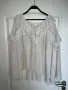 Разкошна нова елегантна  бяла  блуза вълнообразни акценти волани, снимка 4