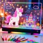 LED светеща презареждаща дъска за рисуване за деца 35x26 см с акумулаторна батерия 1500 mAh и 4, снимка 1
