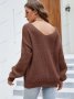 Дамски моден пуловер с джоб с V-образно деколте, 2цвята - 023, снимка 13