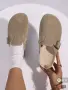 Дамски/Унисекс велурени чехли сабо (стил Birkenstock), Размер 39, снимка 1