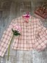 Ново бебешко розов розово сако букле France Франция , снимка 1 - Сака - 38831963