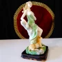 Порцеланова статуетка,фигура Дама,Фея и Сърна,22 см. , снимка 8
