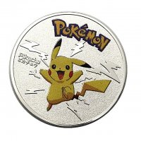 Покемон Пикачу монета / Pokemon Pikachu coin - Silver, снимка 1 - Нумизматика и бонистика - 38730107