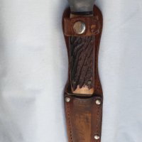 Стар нож Солинген с кания, снимка 6 - Антикварни и старинни предмети - 42866595