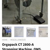 Чембер машина-Orgapack CT 2800-A Strapping Machinr,OM5 13mm Strap Wide, снимка 7 - Други машини и части - 34481336