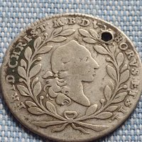 Сребърна монета 10 кройцера 1766г. Фридрих Кристиян Бранденбург Байраут 14924, снимка 1 - Нумизматика и бонистика - 42900566