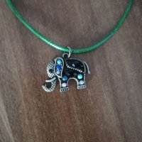 Гердан на връв слонче, снимка 4 - Колиета, медальони, синджири - 40239569