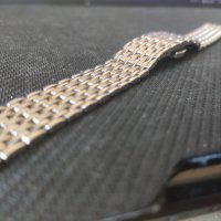 Масивна верижка   за часовник от неръждаема стомана 18мм, снимка 1 - Други - 42675982