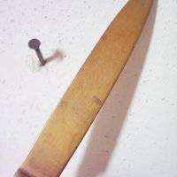 Стар месингов нож за писма, снимка 5 - Антикварни и старинни предмети - 30530880