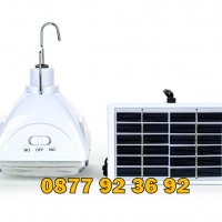 МОЩНА LED лампа със соларен панел: GD-6030, соларна лампа с панел , снимка 4 - Къмпинг осветление - 30198044
