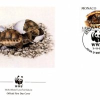 Монако 1991 - 4 броя FDC Комплектна серия - WWF, снимка 1 - Филателия - 38656196