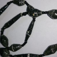 Стилен гердан каталин наниз черен - 8798, снимка 5 - Колиета, медальони, синджири - 29166047
