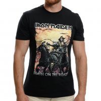 Нова тениска с дигитален печат на музикалната група IRON MAIDEN - Death on the road, снимка 1 - Тениски - 37696919