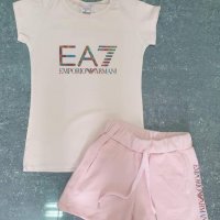 Armani дамски летни екипи - тениска и къси панталонки реплика, снимка 6 - Спортни екипи - 36899276