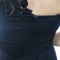 Елегантна черна рокля, снимка 2 - Рокли - 36718066