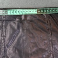 Vinceotto S кожена пола с цип по цялата дължина, снимка 10 - Поли - 39585048
