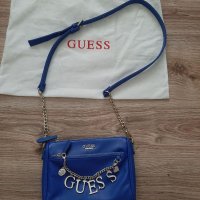 Оригинална чанта на GUESS синя, снимка 6 - Чанти - 37894340