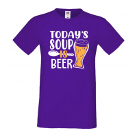 Мъжка тениска Today's soup is beer,Бира,Бирфест,Beerfest,Подарък,Изненада,Рожден Ден, снимка 13 - Тениски - 36389397