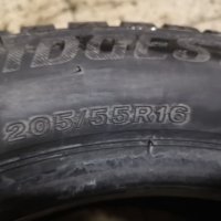 2бр зимни гуми 205/55/16 Bridgestone , снимка 4 - Гуми и джанти - 31367855