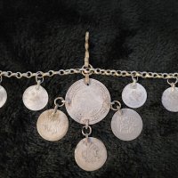 Сребърна Трепка Възрожденски Кюстек Монети накит носия пафта, снимка 5 - Други ценни предмети - 42769345