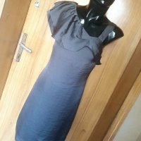 Официална маслено сива рокля М