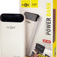 Преносима батерия KLGO KP-89,Power Bank 20 000mAh с дисплей, 2x USB , снимка 3 - Външни батерии - 39854360