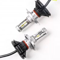 Комплект LED крушки за автомобил LED фар  50w 6000lм, снимка 2 - Части - 34462262