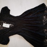Черна рокля Зара Zara, снимка 3 - Рокли - 30977972
