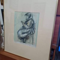 Картина на Анета Дръгушану ,рамкирана,пастел, снимка 9 - Други ценни предмети - 37118357