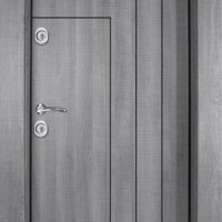 Блиндирана входна врата Т-1002, цвят Сив Дъб, снимка 1 - Входни врати - 42664586