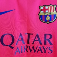 Barcelona Nike оригинална фланелка тениска Барселона 2014/2015 Away размер S , снимка 3 - Тениски - 36631517
