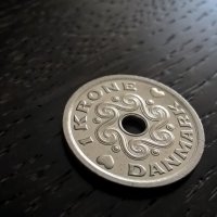 Монета - Дания - 1 крона | 2002г., снимка 1 - Нумизматика и бонистика - 29387434