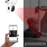 Камера за видеонаблюдение през телефон, охранителна камера Бебефон, въртяща камера, микрофон, Yoosee, снимка 5 - IP камери - 31621443