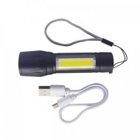 Алуминиев Водоустойчив LED Фенер с USB Зареждане 1000 Лумена, снимка 1 - Лед осветление - 32061563