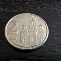 Монета - Югославия - 2 динара | 2002г., снимка 2 - Нумизматика и бонистика - 29304609