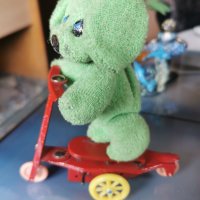 Винтидж играчка куче на скутер. , снимка 4 - Колекции - 40422961